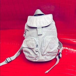 Kipling Lavender Backpack purse with Multiple Pockets